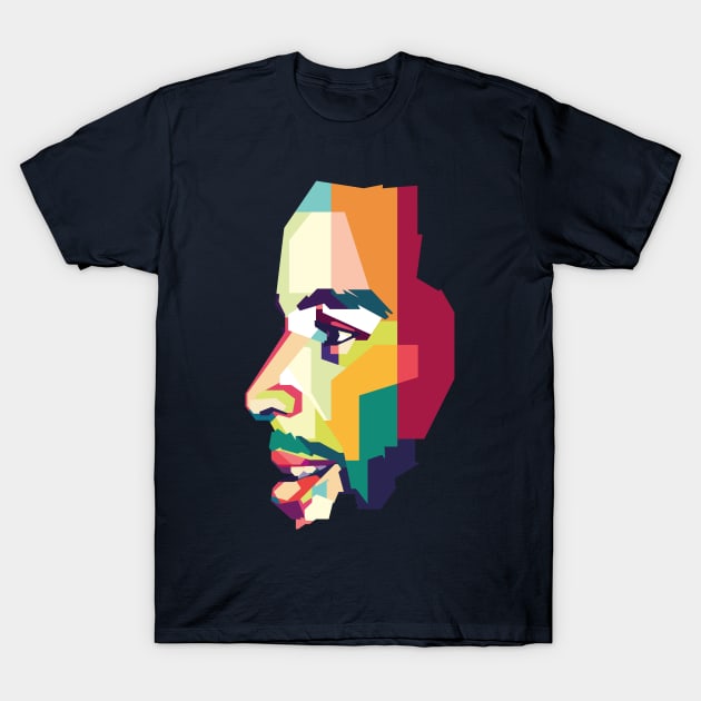Stephen Curry Golden State NBA Pop Art T-Shirt by Creativedy Stuff
